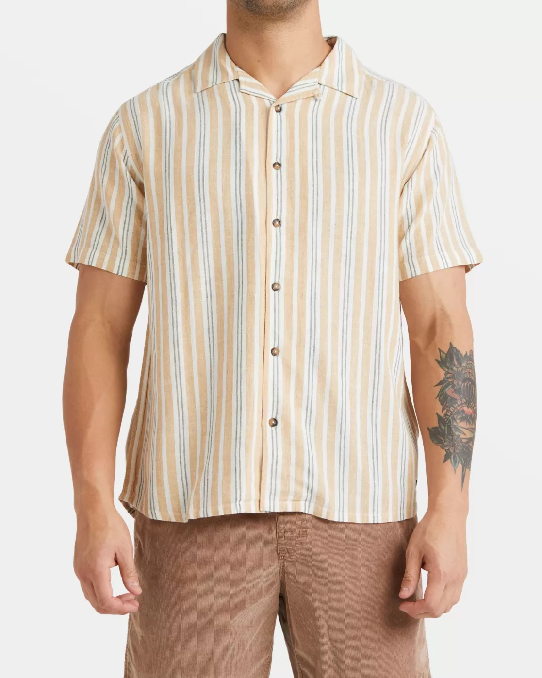 Hot BEAT STRIPE SHORT SLEEVE SHIRT Shirts / Flannels