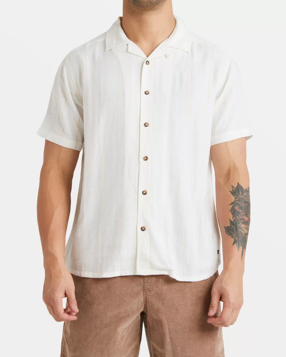 Discount BEAT STRIPE SHORT SLEEVE SHIRT Shirts / Flannels