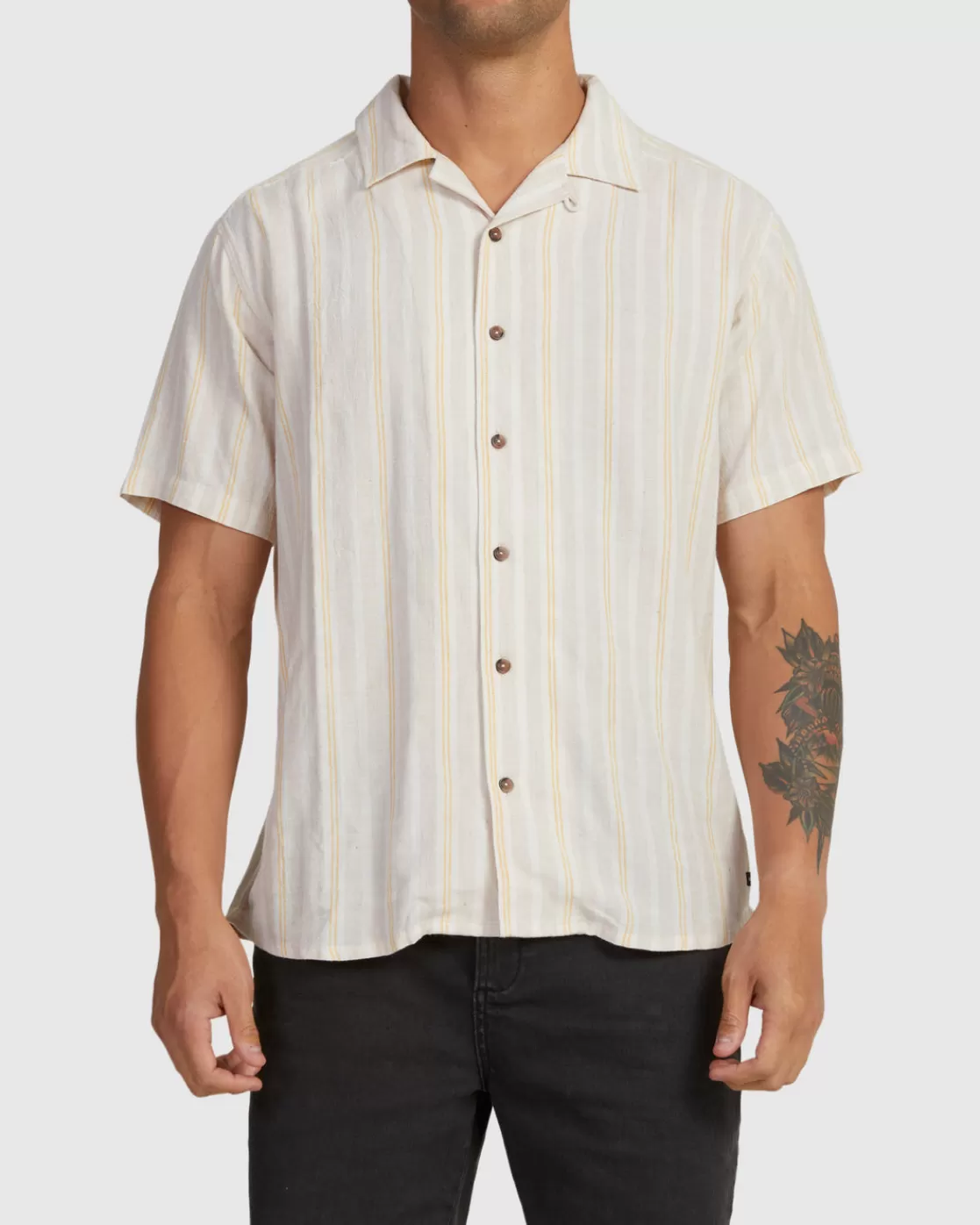 Sale BEAT STRIPE SHORT SLEEVE SHIRT Shirts / Flannels