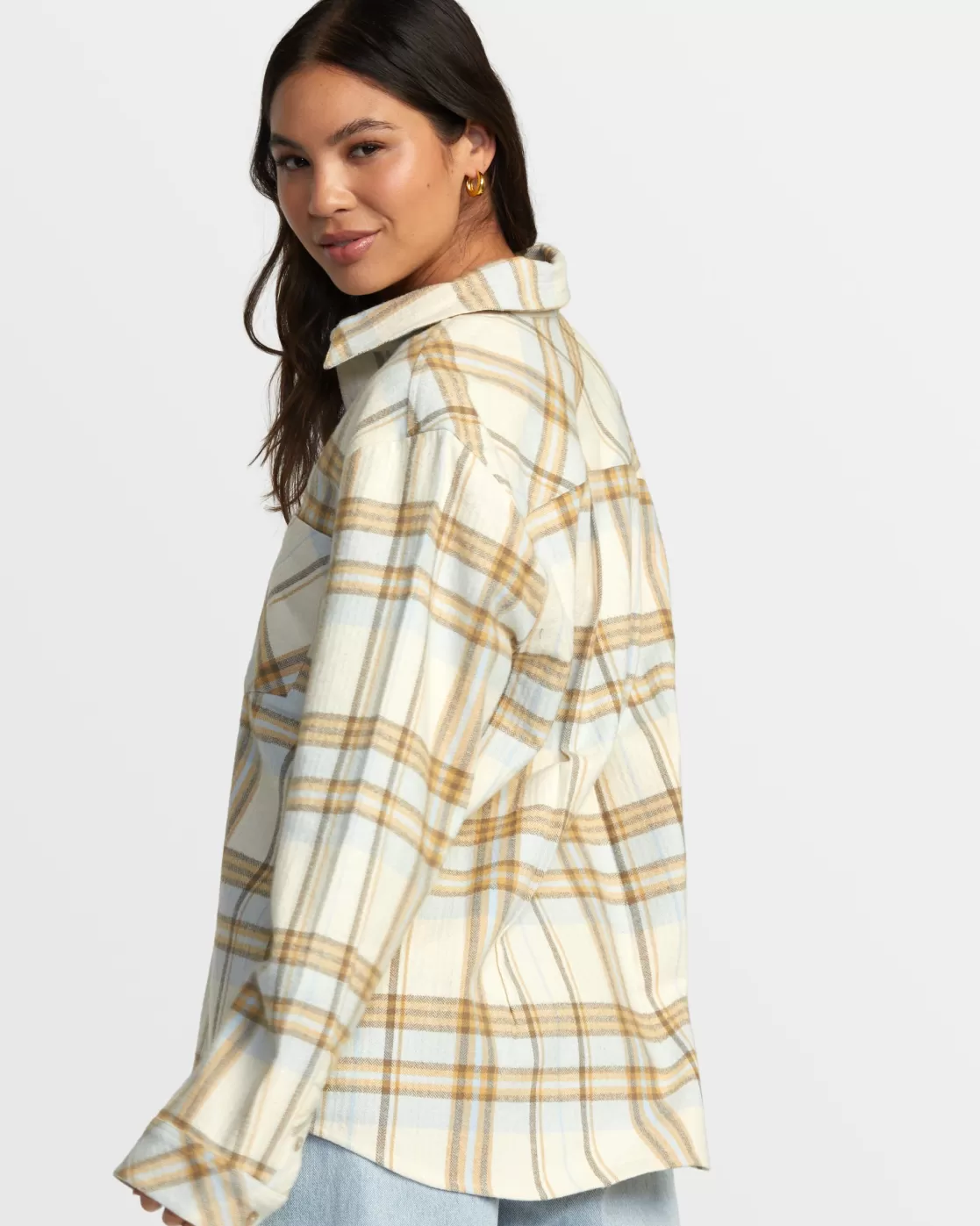 Online BREEZE FLANNEL LONG SLEEVE SHIRT Women Tops