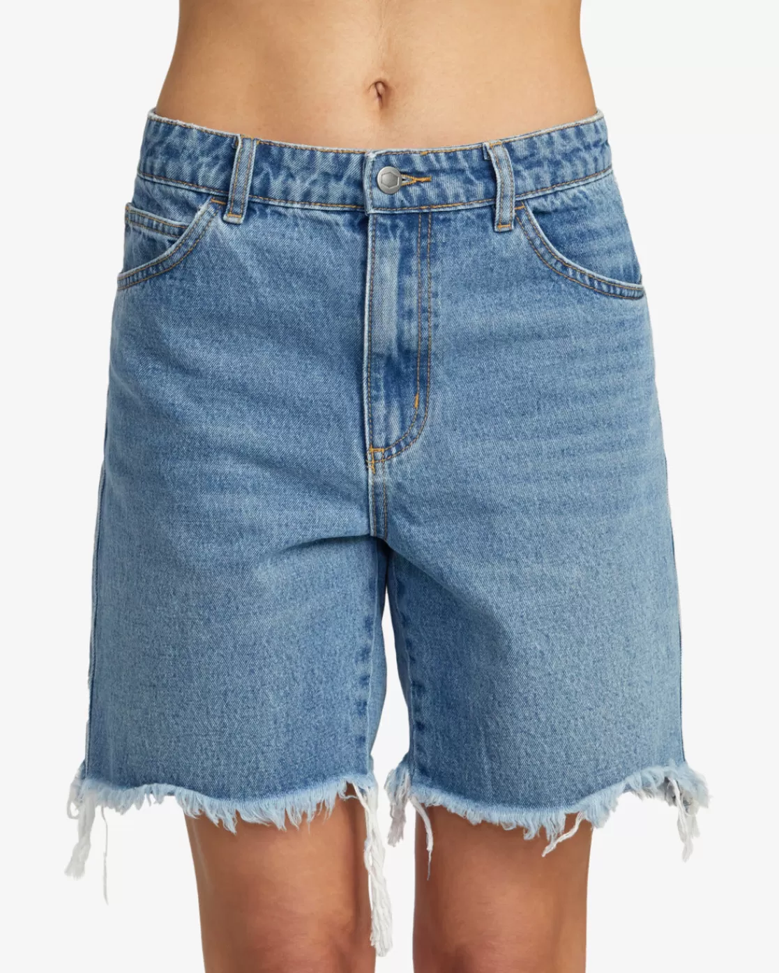 Sale CRAWFORD LONG SHORT DENIM SHORTS Women Denim