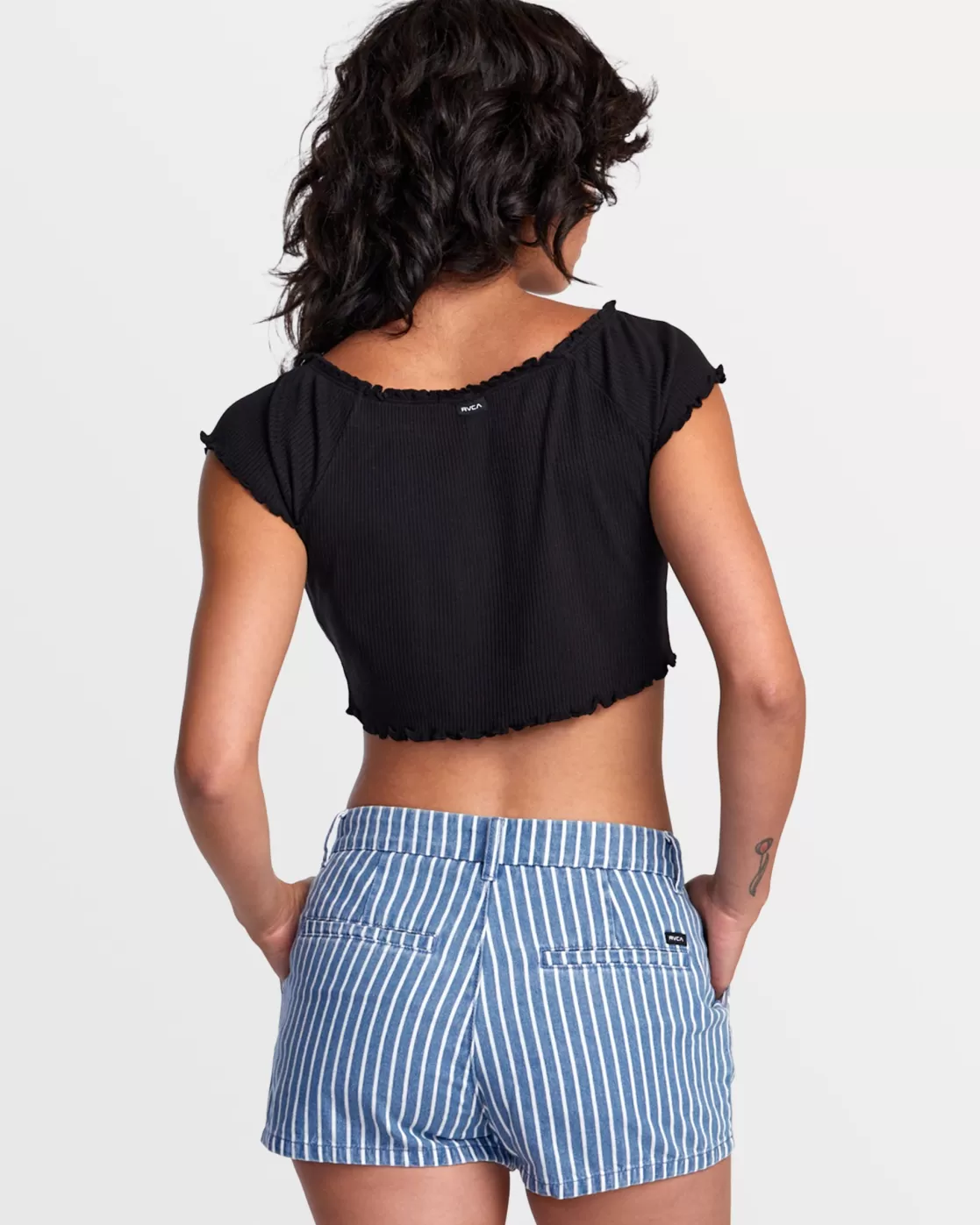 Clearance DELILAH OFF-THE-SHOULDER CROP TOP Women Tops