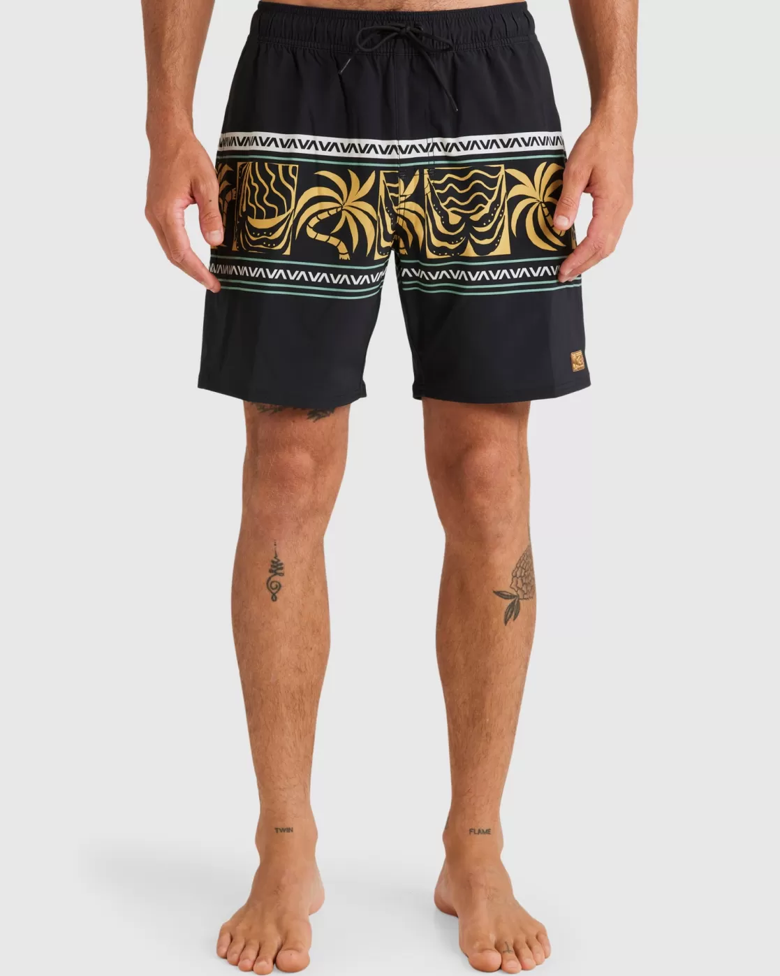 Best FRONDS DIVIDE ELASTIC Boardshorts / Trunks | 16"-17" Outseam