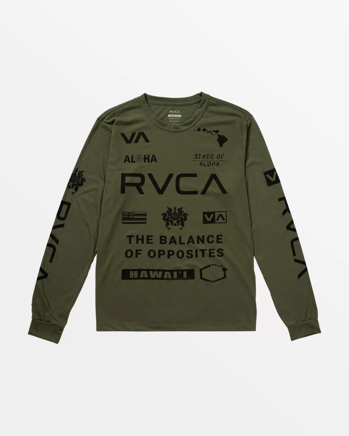 New HAWAII ALL BRAND SPORT TECH LONG SLEEVE TEE Workout Shirts | Tees / Tanks