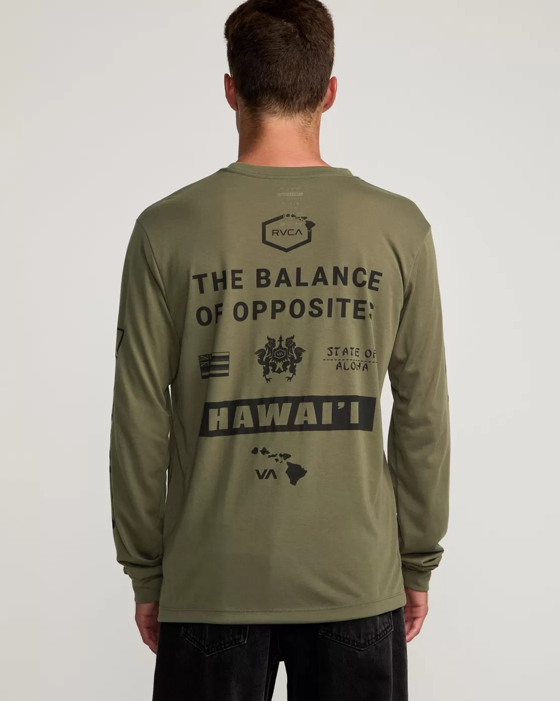 New HAWAII ALL BRAND SPORT TECH LONG SLEEVE TEE Workout Shirts | Tees / Tanks