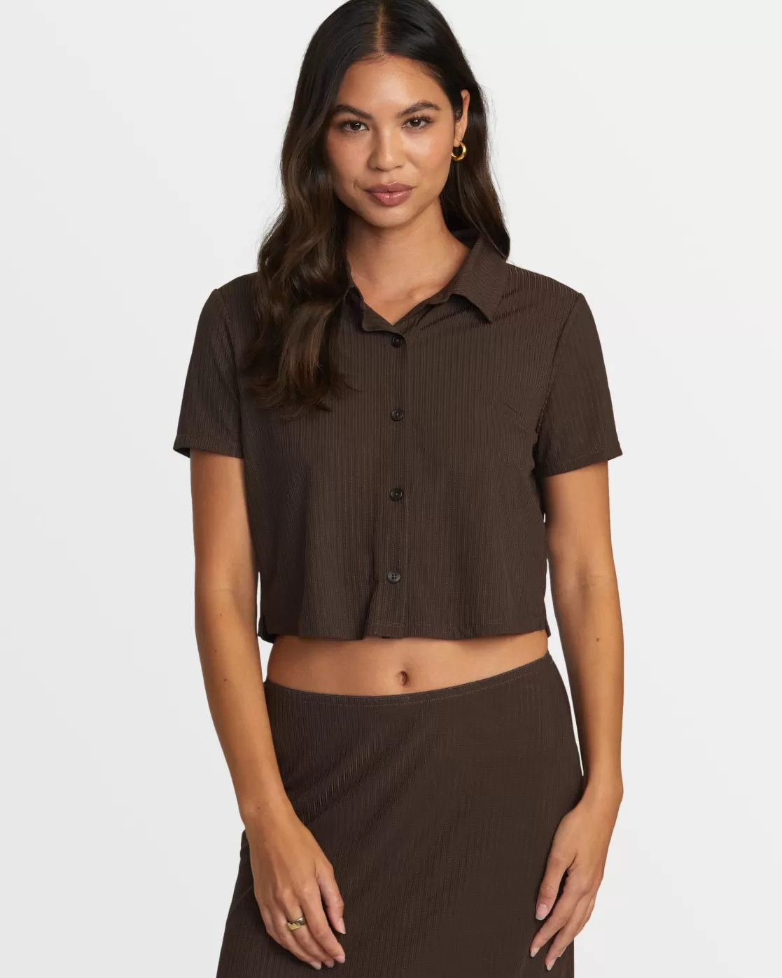 Outlet JENNI BUTTONED SHORT-SLEEVE SHIRT Women Tops