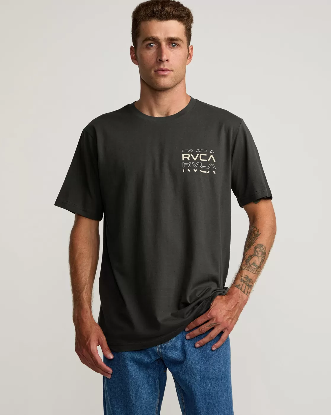 Cheap LOGO SHATTER SHORT SLEEVE TEE Tees / Tanks