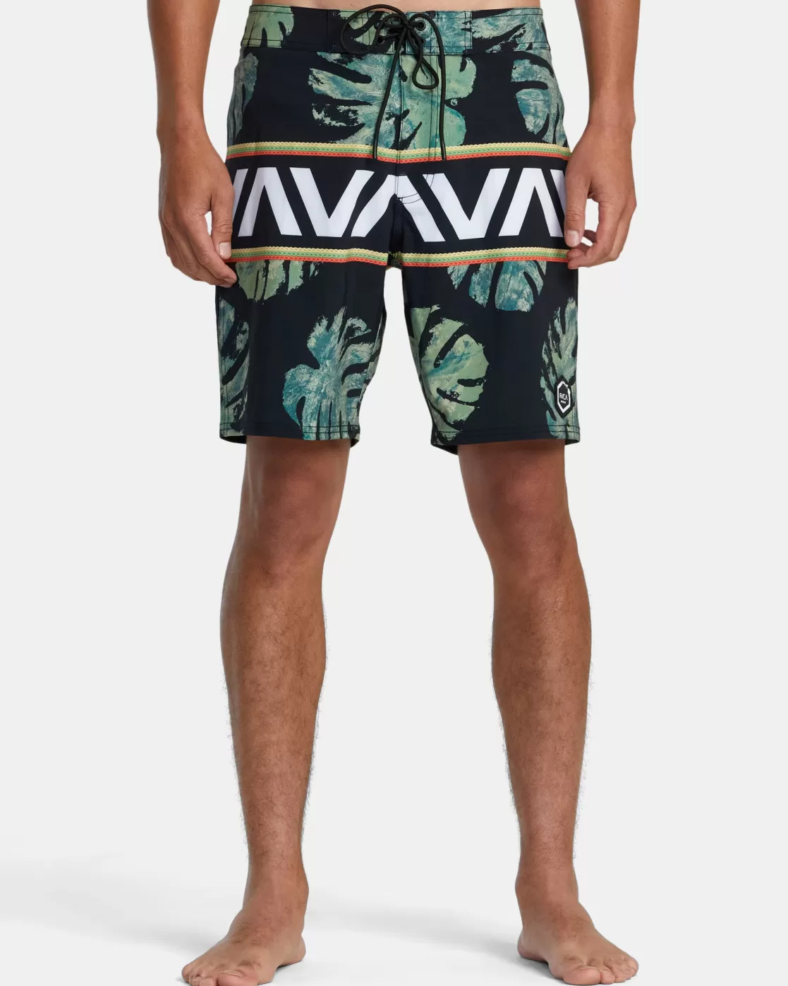 Best Sale OBLOW HAWAII BANDED BOARDSHORTS 18'' Boardshorts / Trunks | 18"-19" Outseam