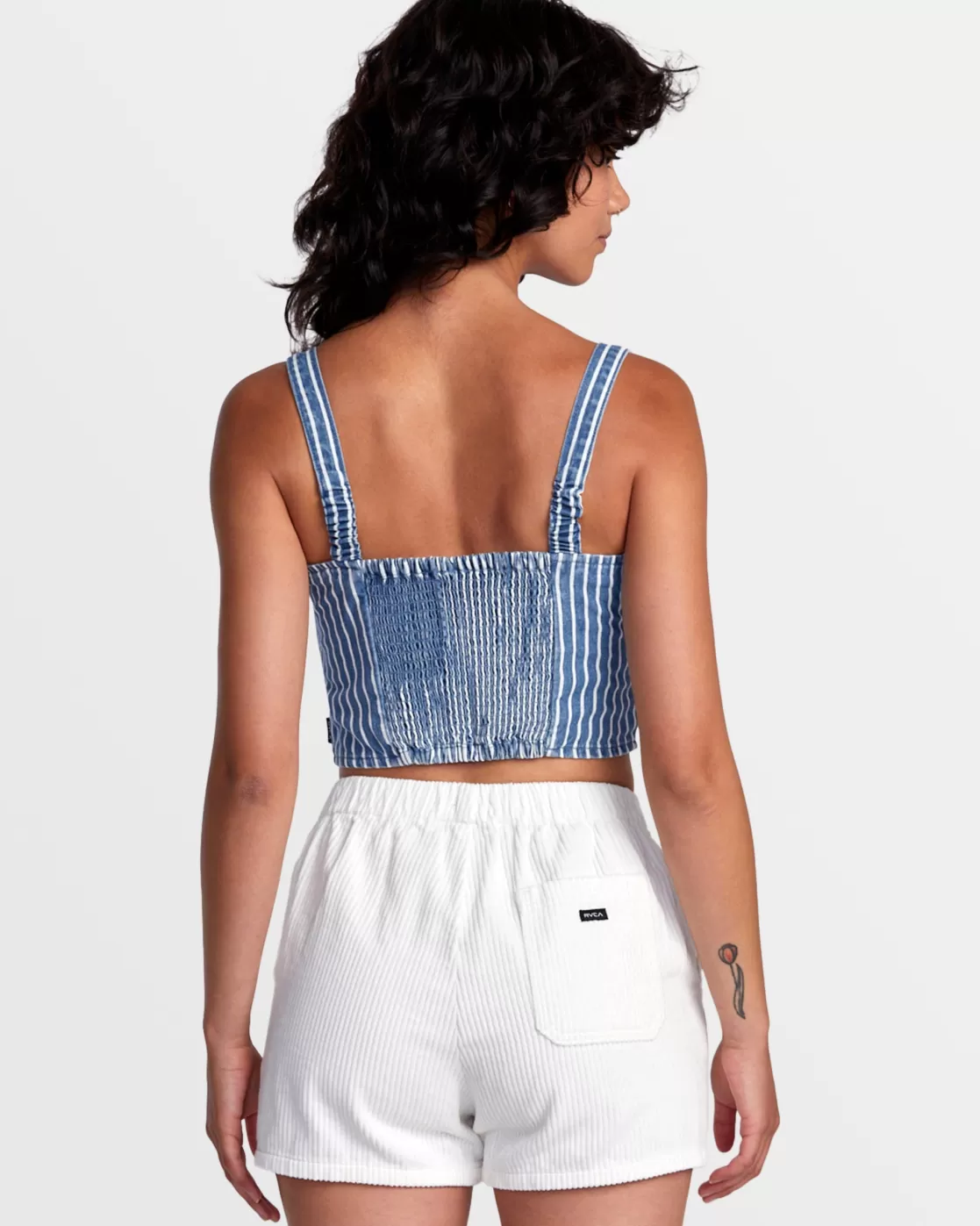 Clearance PORTIA DENIM CROP TOP Women Tops