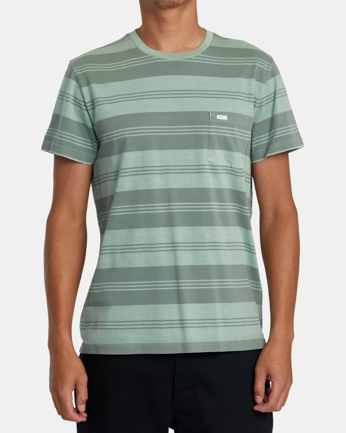 Best Sale PTC STRIPE SHORT SLEEVE KNIT Tees / Tanks