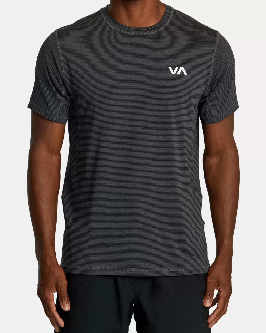 Clearance SPORT VENT STRIPE TECHNICAL SHORT SLEEVE TOP Workout Shirts | Tees / Tanks