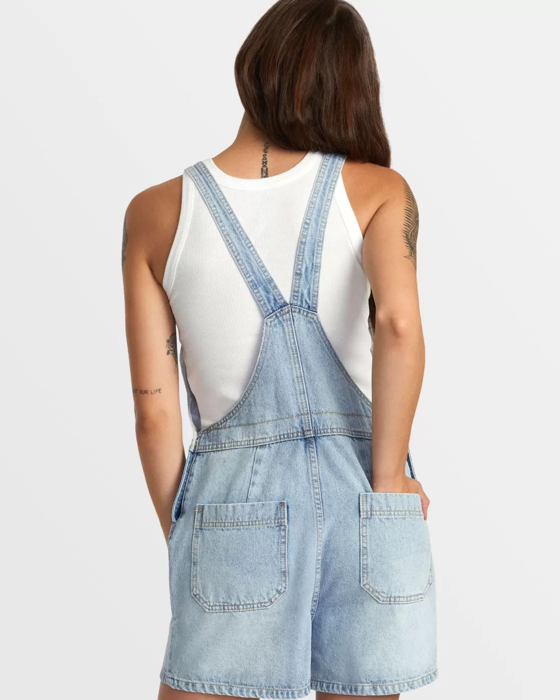 Discount SUCCESSION SHORT DENIM OVERALLS Women Pants