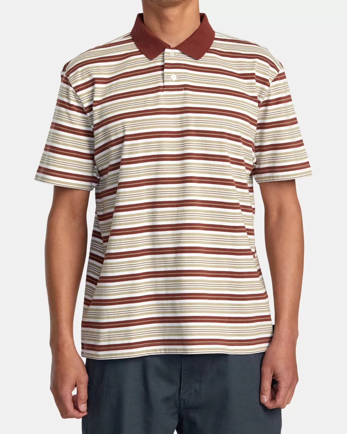 Clearance UPTOWN STRIPE POLO SHORT SLEEVE POLO SHIRT Tees / Tanks