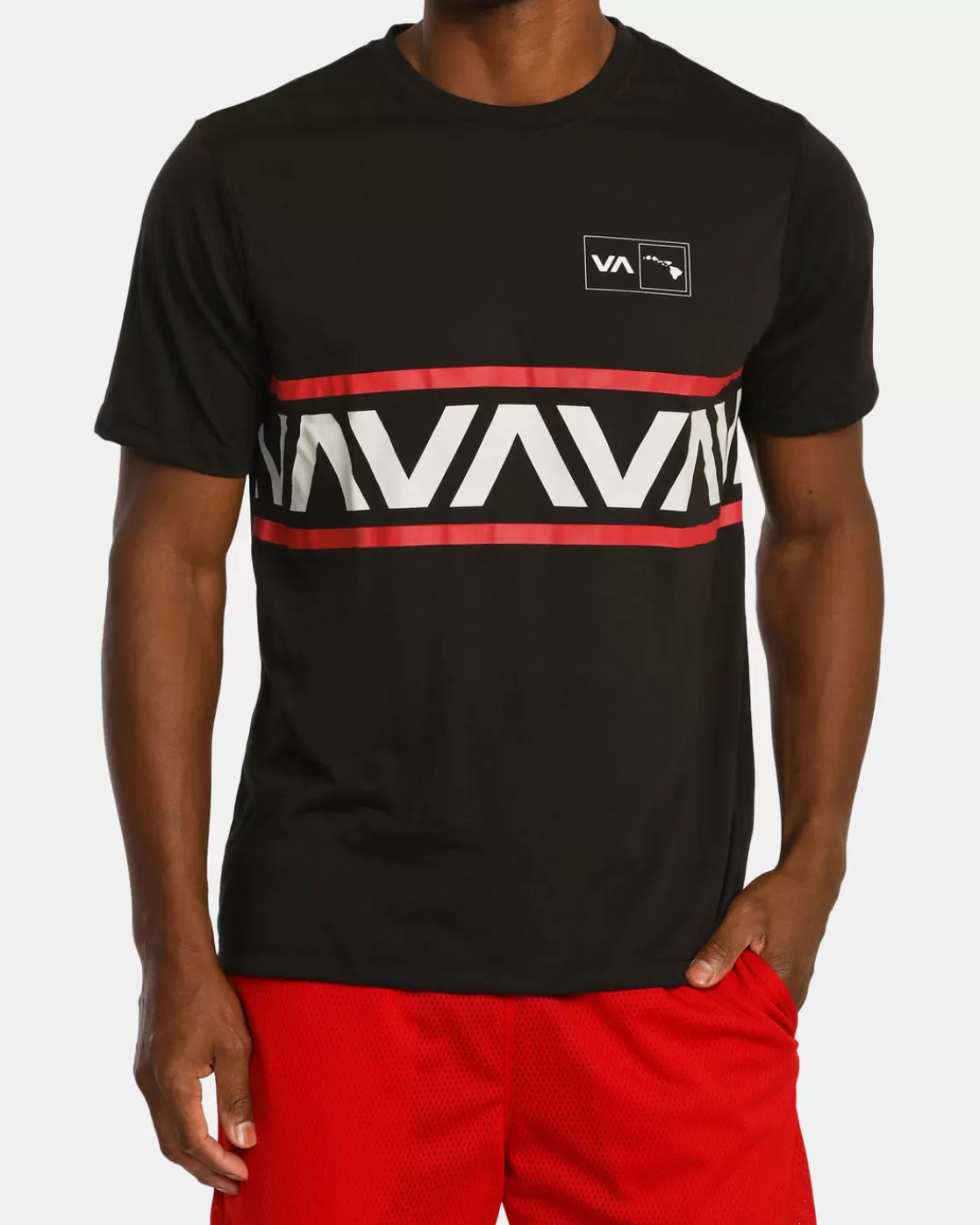 Sale VA BANDED HAWAII TEE Workout Shirts | Tees / Tanks