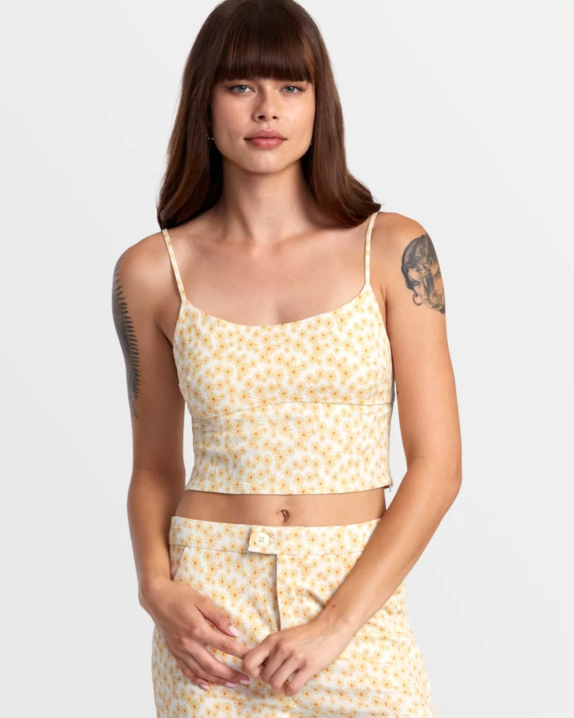 Store WHITNEY FITTED CROP TOP Women Tops